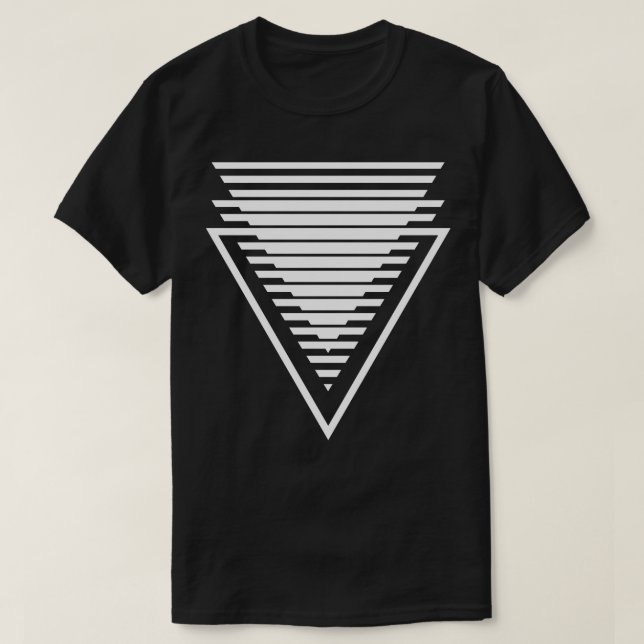 Camiseta composição de triângulos (Frente do Design)