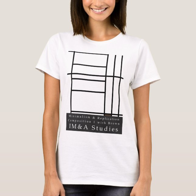 Camiseta Composição I com marrom (Frente)