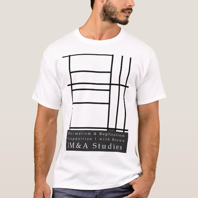 Camiseta Composição I com marrom (Frente)