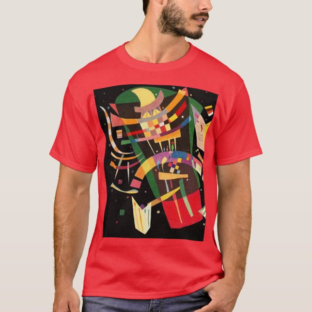Camiseta Composição X Abstração Biomorfa - Kandinsky (Frente)