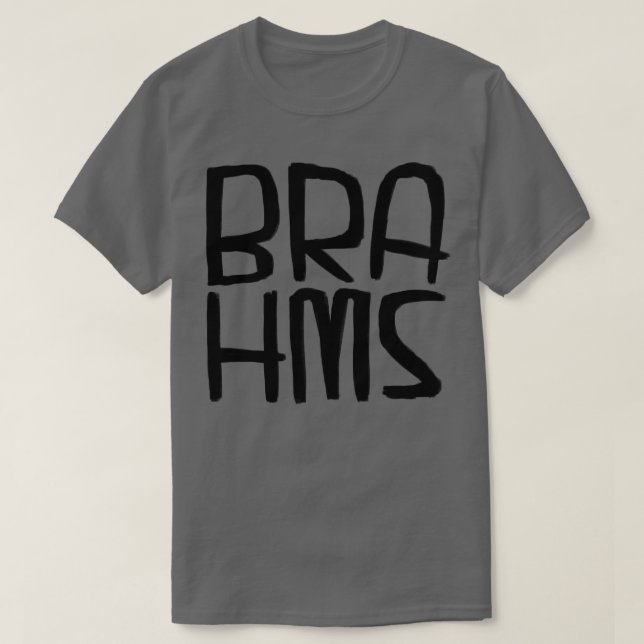 Camiseta Compositor Brahms (Frente do Design)