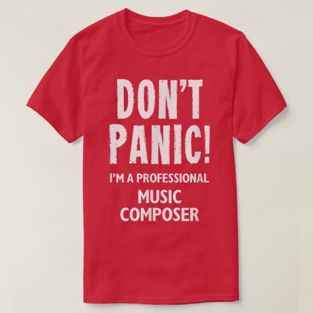 Camiseta Compositor de Música (Frente do Design)