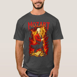 Camiseta Compositor de Música Clássica WA Mozart Power Meta