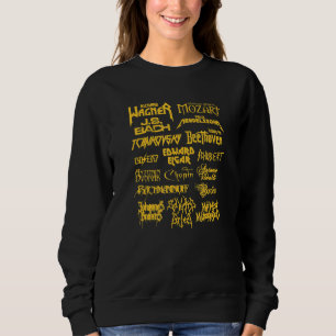 Camiseta Compositor De Música Clássico Em Estilo Metálico