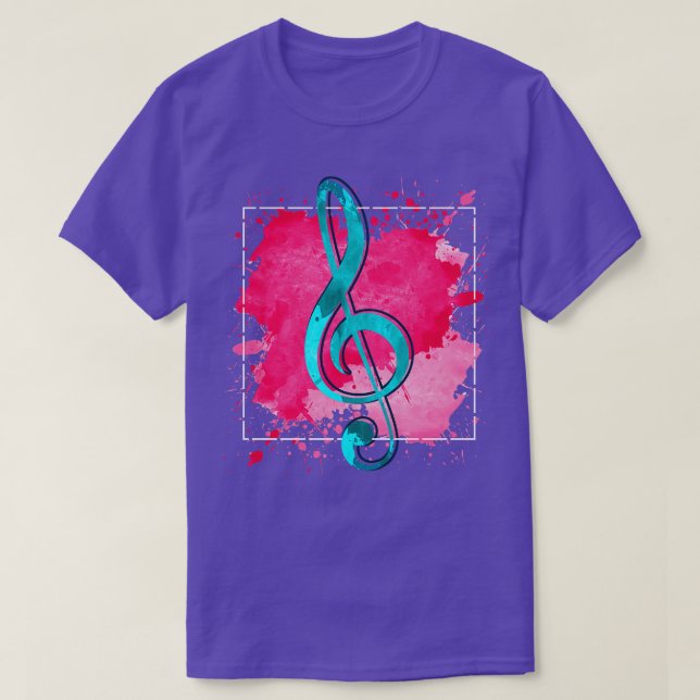 Camiseta Compositor de Música Limpa de Árvore de Presente (Frente do Design)