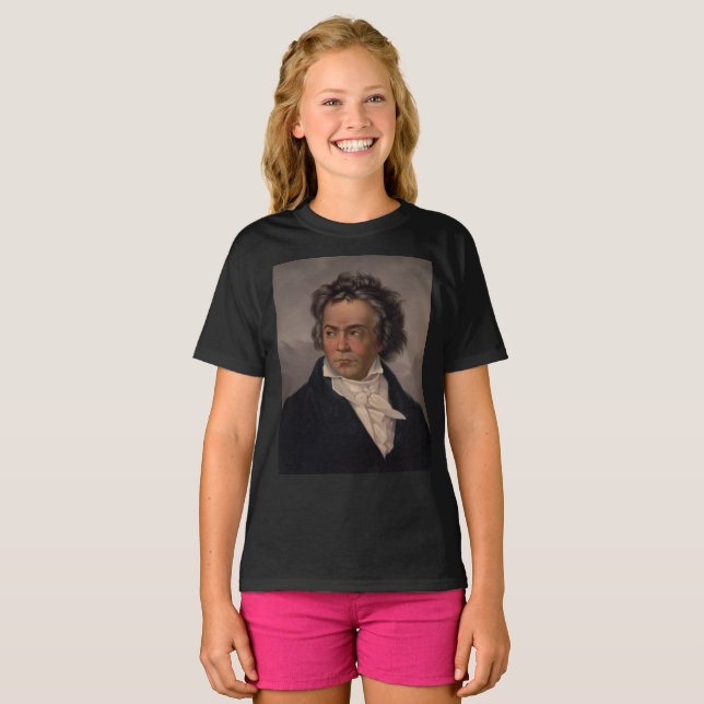 Camiseta Compositor Musical Maestro Ludwig Beethoven Sinfon (Frente Completa)