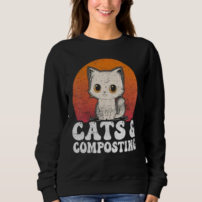 Camiseta Compost Cats And Composting Expert Composter Worms (Frente)