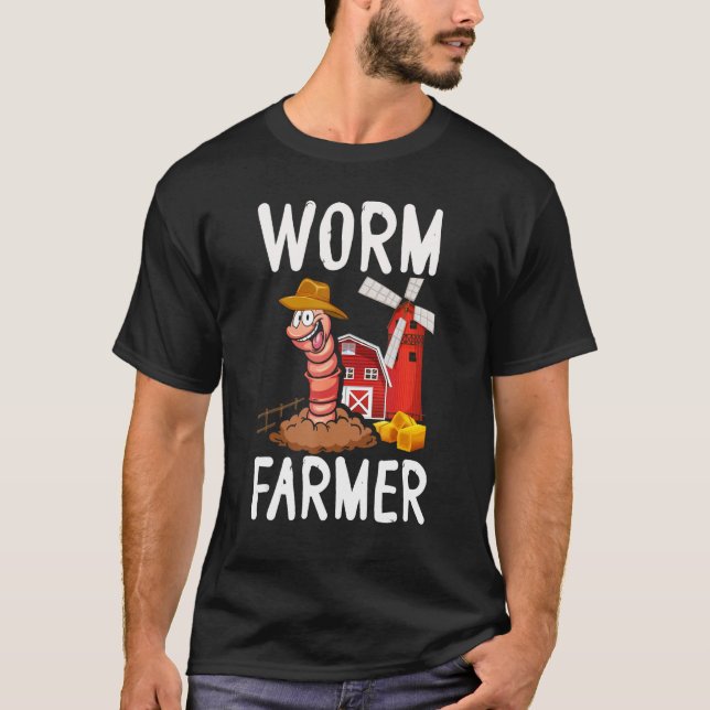 Camiseta Compost Worm Farmer Expert Composter Composting Wo (Frente)
