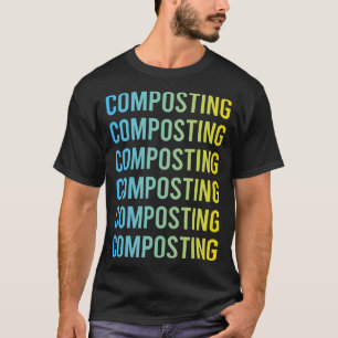 Camiseta Compostagem Amarela Azul Composto Composteira
