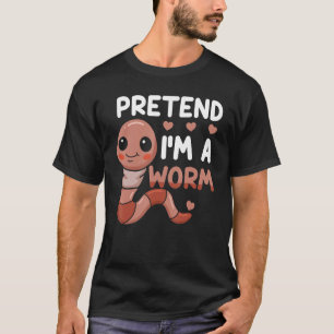 Camiseta Compostagem Fingir Eu sou um Compostador de Vermes