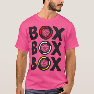 Camiseta Composto de Pneu de F1 Box Box Box