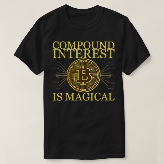 Camiseta Compound Interest Is Magical  (Frente do Design)