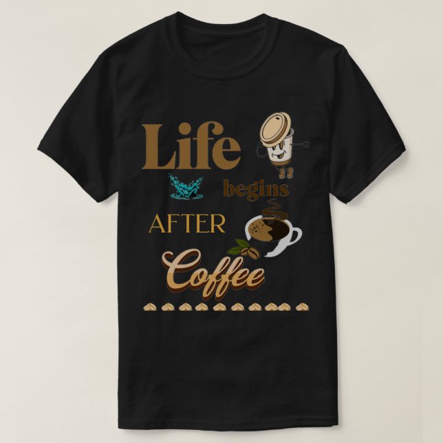 Camiseta compradas de café (Frente do Design)