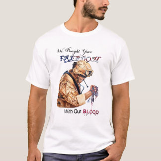 Camiseta Compramos Sua Liberdade Com Nosso Sangue