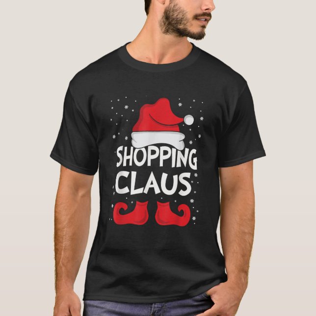 Camiseta Comprando a Família de Festas de Natal do Grupo Cl (Frente)