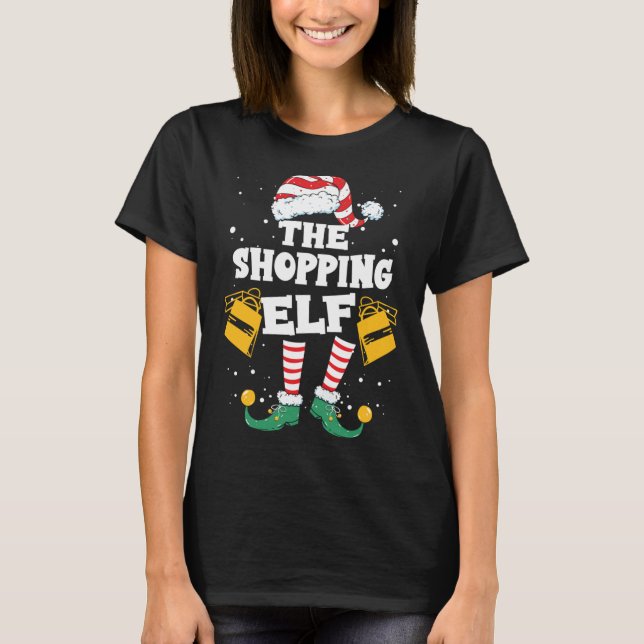 Camiseta Comprando a família Elf Matando o Natal Pajama (Frente)
