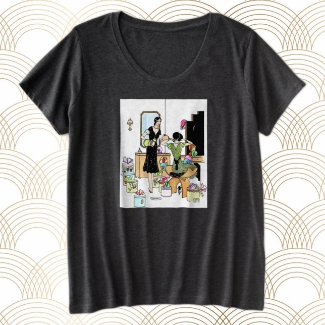 Camiseta Comprando chapéus (Criador carregado)