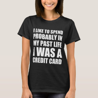 Camiseta comprando citação engraçada