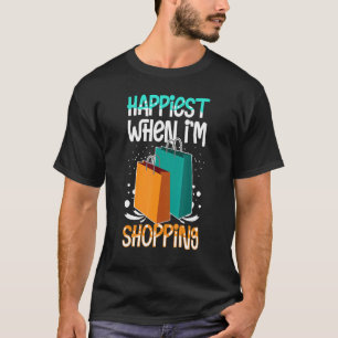 Camiseta Comprando Piadas de compras de cotações de carrinh
