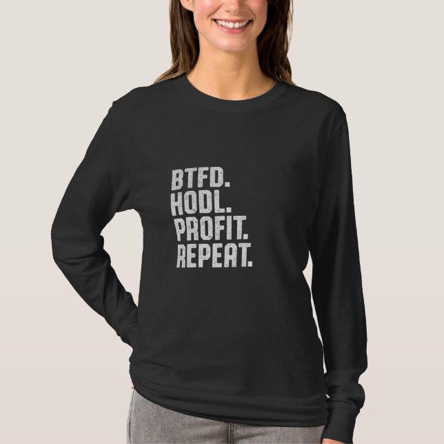 Camiseta Comprar A Queda Segurar Lucro Repetir Comprar A Qu (Frente)