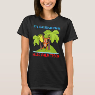 Camiseta Comprar Árvore de Natal Olá Palm Tres Papais noeis