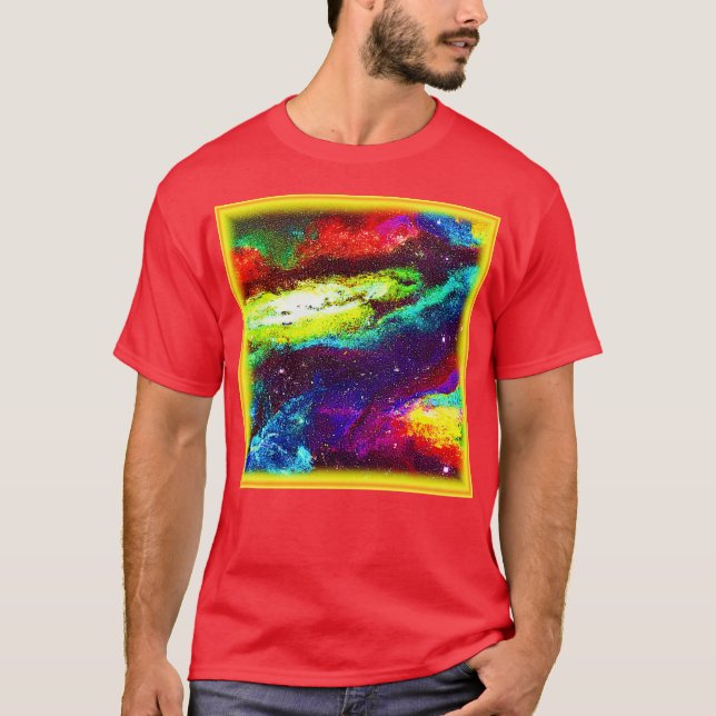 Camiseta Comprar Colorido de Arte Universo (Frente)