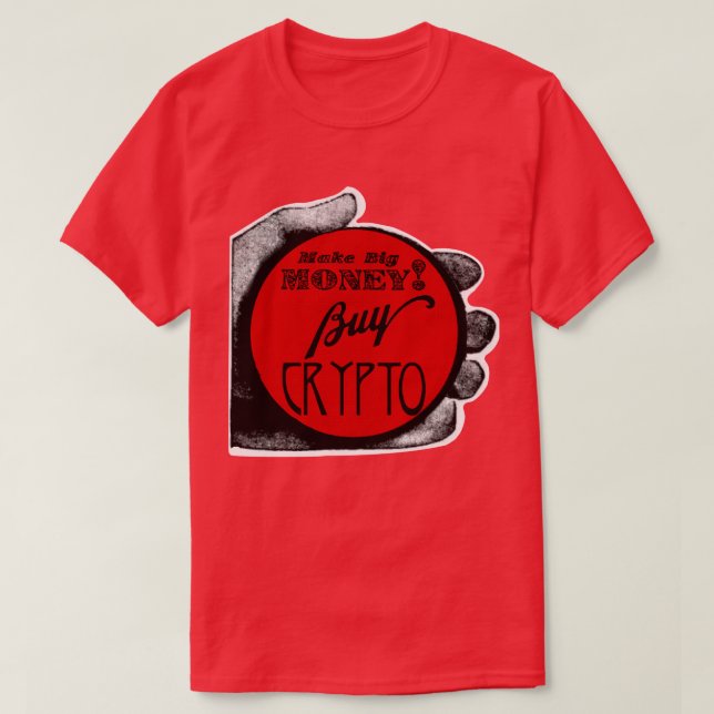 Camiseta Comprar Crypto Red Grande (Frente do Design)