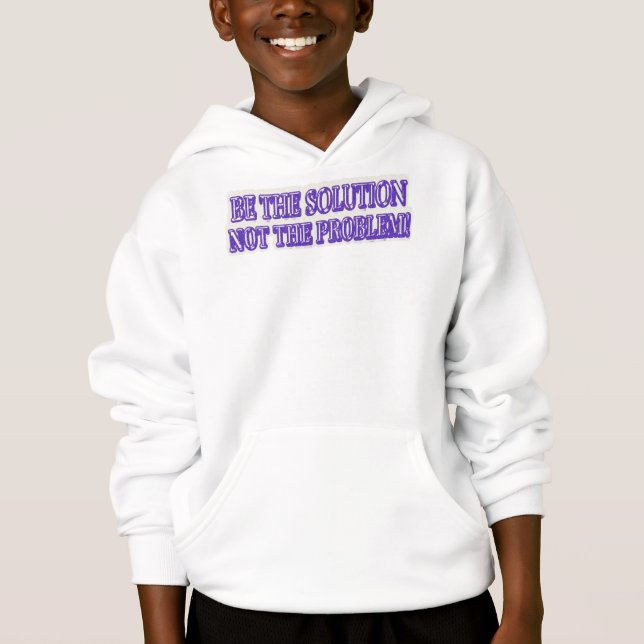 Camiseta Comprar Design "BE A SOLUÇÃO", "Trabalho de arte" (Frente)