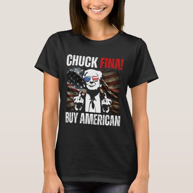 Camiseta Comprar Dia de Libertação do Comércio Americano Ch (Frente)