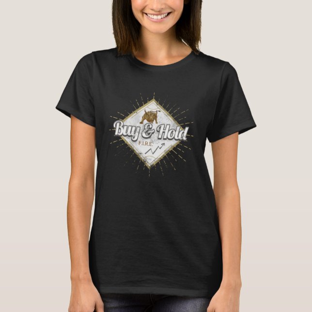 Camiseta Comprar e acionista e bolsa de valores do operador (Frente)