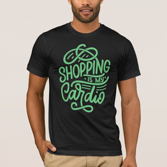 Camiseta Comprar é o meu cardio (Frente)