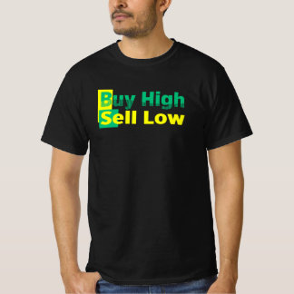 Camiseta Comprar High Sell Low Funny Crypto Stock Dizendo