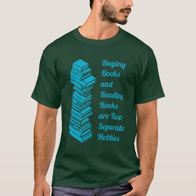 Camiseta Comprar Livros Lendo Livros (Frente)