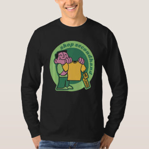 Camiseta Comprar Lojas de Thrift Secundárias Hippies 70s