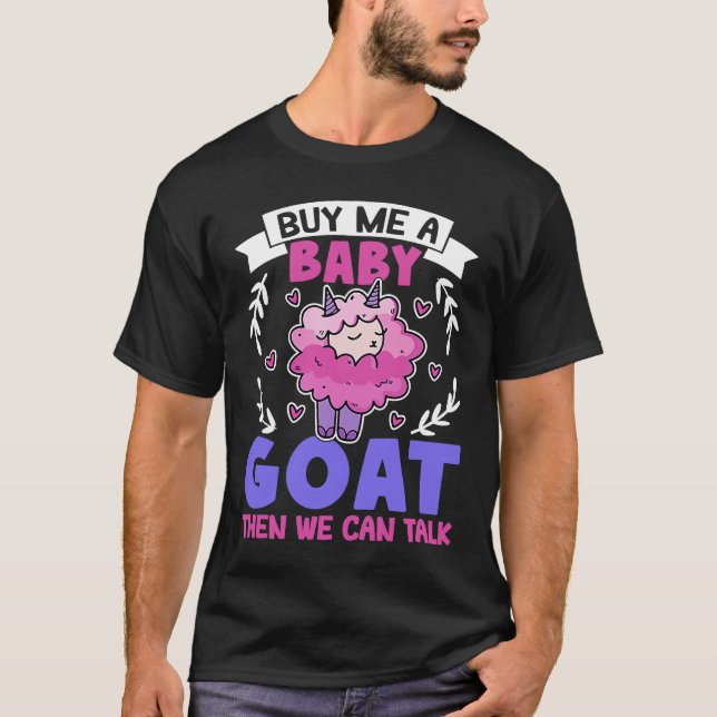 Camiseta Comprar-Me Um Gato De Bebê E Podemos Falar De Cabr (Frente)