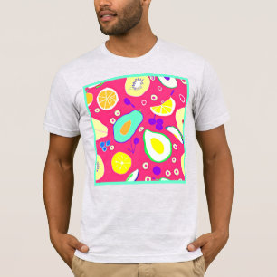 Camiseta Comprar na moda Frutas Tropicais Padrões Art.
