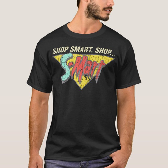 Camiseta Comprar o Compro inteligente S-Mart com exceção (Frente)