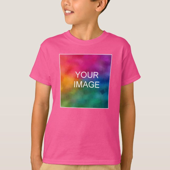 Camiseta Comprar Online para Jovens Crianças Modelo de Foto (Frente)