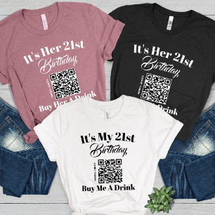 Camiseta Comprar Personalizado Para Mim Um Código QR De Beb