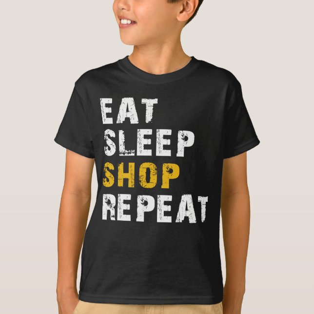 Camiseta comprar sono repetir (Frente)