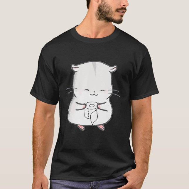 Camiseta Compras de açambarcamento de papel higiênico (Frente)