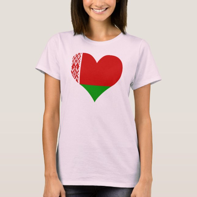 Camiseta Compre a bandeira de Belarus (Frente)