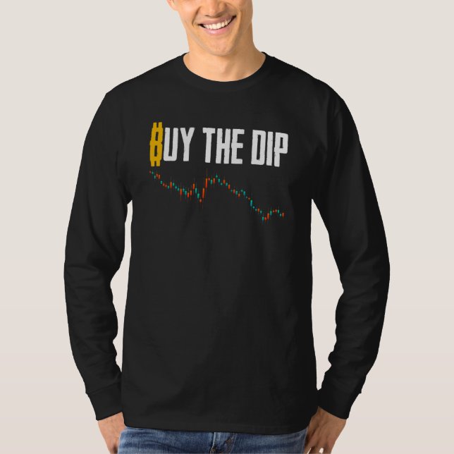 Camiseta Compre A Queda Bitcoin Negociação De Criptomoeda H (Frente)