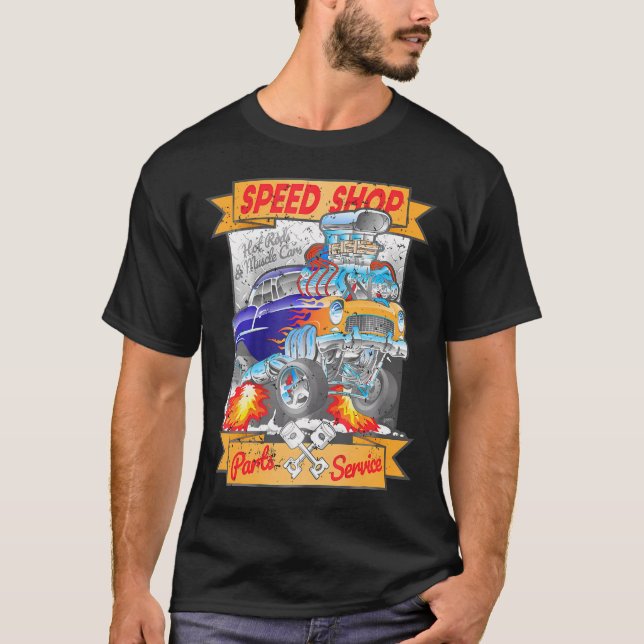 Camiseta Compre de velocidade Cartografia de Cartões Muscul (Frente)