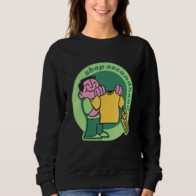 Camiseta Compre Lojas de Brechó Hippies 70s (Frente)