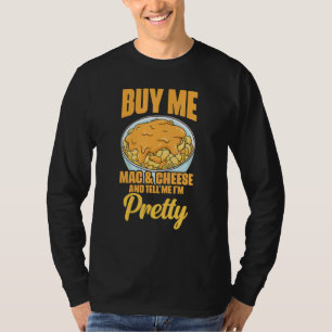 Camiseta Compre-me Macarrão com Queijo Declaração Sassy