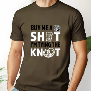 Camiseta Compre-me um drinque, estou dando o nó Bachelor Pa