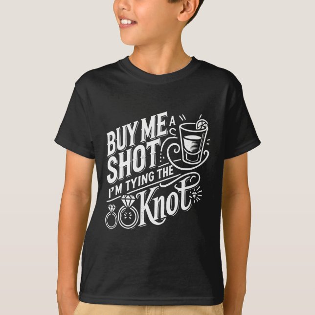 Camiseta Compre-me um Tiro Estou Amarrando Nó Casamento Sol (Frente)