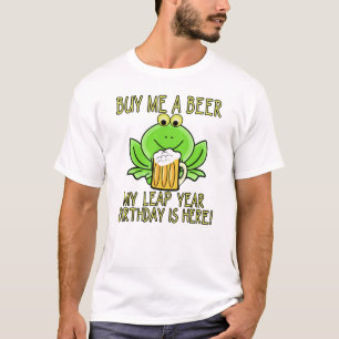 CAMISETA COMPRE-ME UMA CERVEJA MEU ANIVERSÁRIO DE ANO BISSE