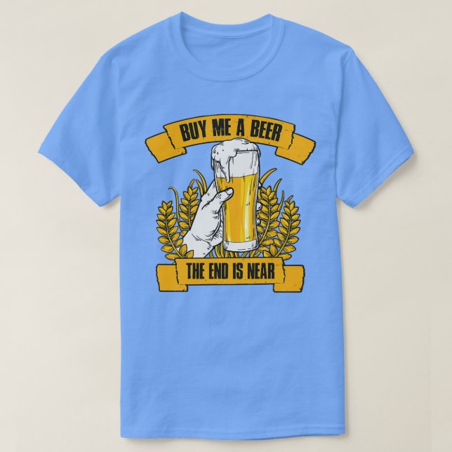 Camiseta Compre-me uma Cerveja Presente Engraçado da Festa  (Frente do Design)